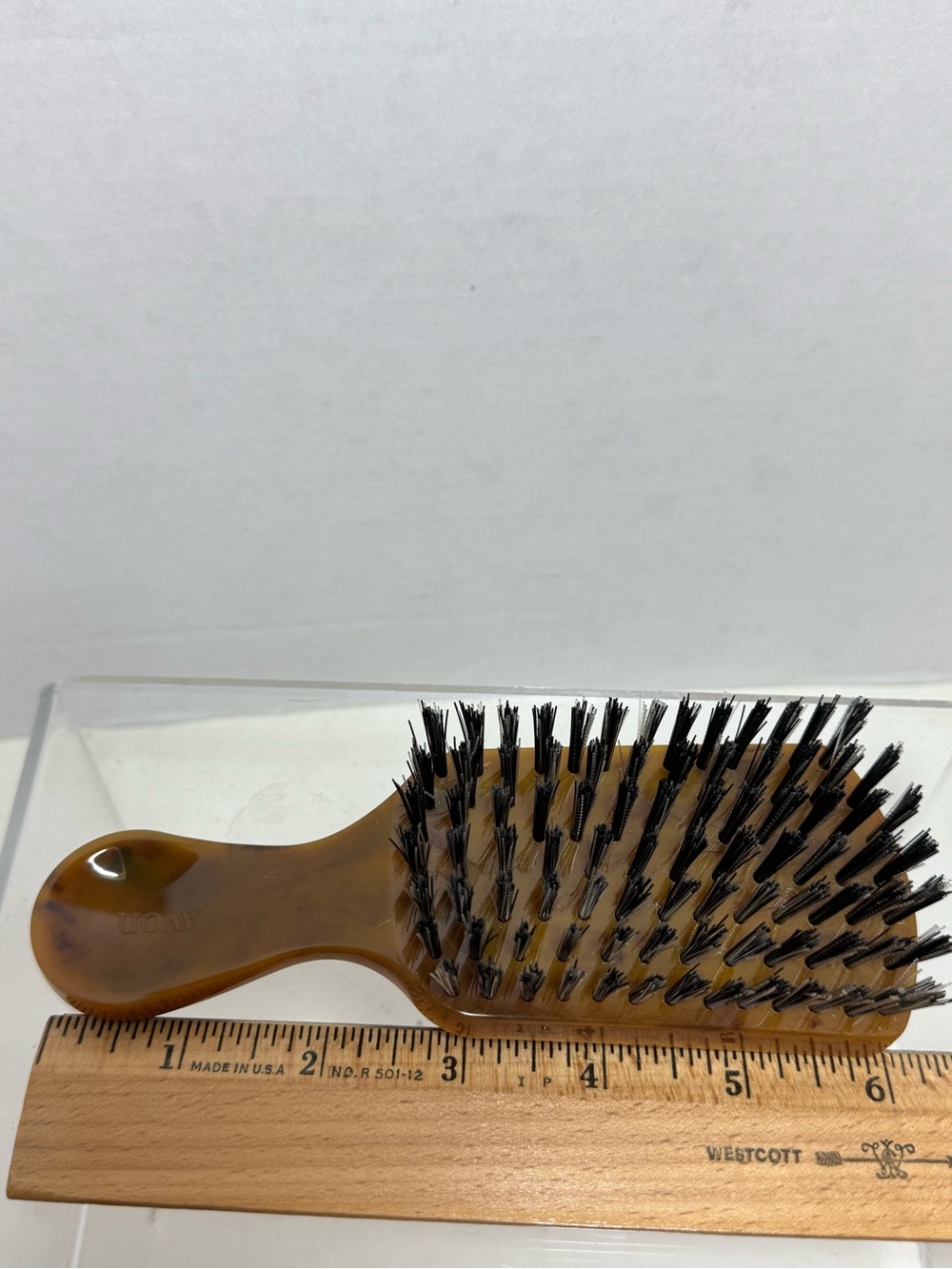 Avon natural performance, men’s club brush, hairbrush tortoise Brown NWOB